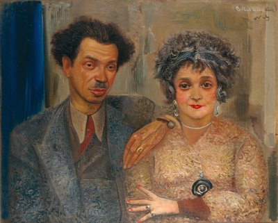 Portrait of the artist Nikolai Remizov with his wife by Boris Dmitrievich Grigoriev
