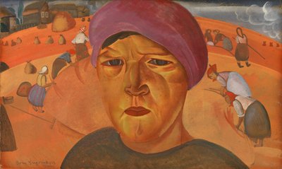 Russian Peasant Woman from the Series Les Visages de Russie by Boris Dmitrievich Grigoriev