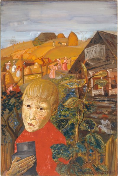 Sergei Yesenin 1895-1925 as a Youth, ca 1923 by Boris Dmitrievich Grigoriev