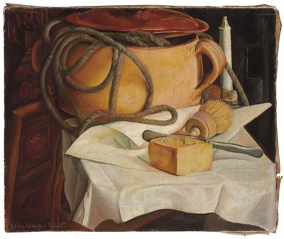 Still Life with Candle by Boris Dmitrievich Grigoriev