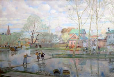 Spring by Boris Mikhailovich Kustodiev