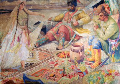Stepan Razin, end of 19th - early 20th century by Boris Mikhailovich Kustodiev