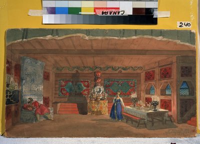 Stage Design for the Opera The Tsar