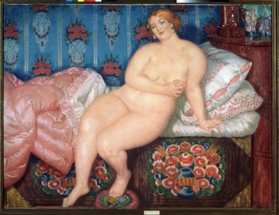 The Beauty by Boris Mikhailovich Kustodiev