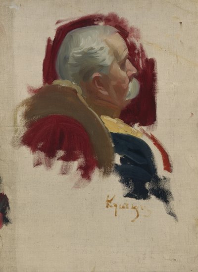Portrait of Peter Alexandrovich Saburov by Boris Mikhailovich Kustodiev