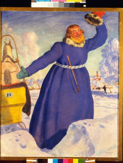 A Reckless Coachman by Boris Mikhailovich Kustodiev