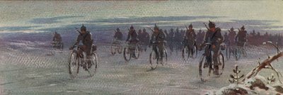 German bicycle troops in Finland, Finnish Civil War by Boris Vasilievich Zvorykin