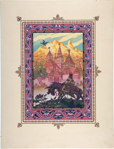 Illustration for the Fairy Tale Marya Morevna by Boris Vasilievich Zvorykin