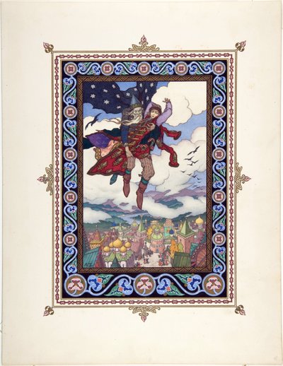 Illustration for the Fairy Tale Marya Morevna by Boris Vasilievich Zvorykin
