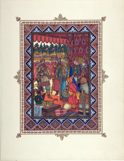 Illustration for the Fairy Tale Marya Morevna by Boris Vasilievich Zvorykin