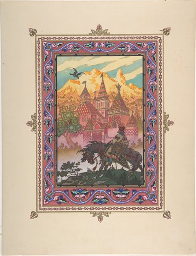 Illustration for the Fairy Tale Marya Morevna by Boris Vasilievich Zvorykin