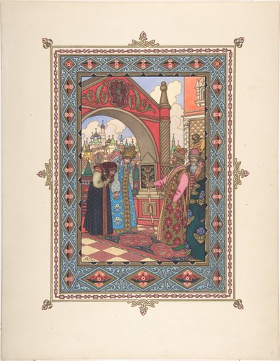 Illustration for the Fairy Tale Vasilisa the Beautiful, c. 1925 by Boris Vasilievich Zvorykin