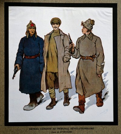 Russia After the Revolution of 1917: A Detainee Brought to the Revolutionary Tribunal by Boris Vasilievich Zvorykin