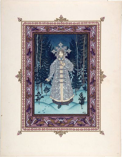 Illustration for the Fairy Tale Snegurochka by Boris Vasilievich Zvorykin