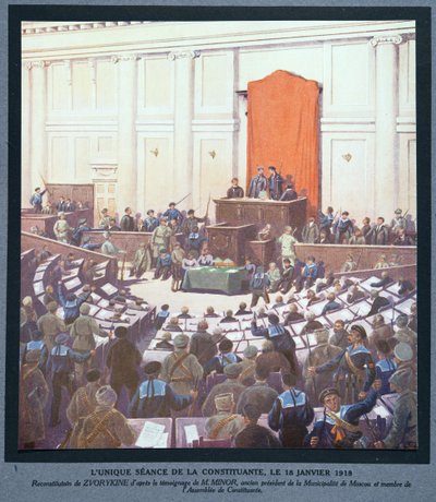 The Only Session of the Constituent Assembly, January 18 by Boris Vasilievich Zvorykin
