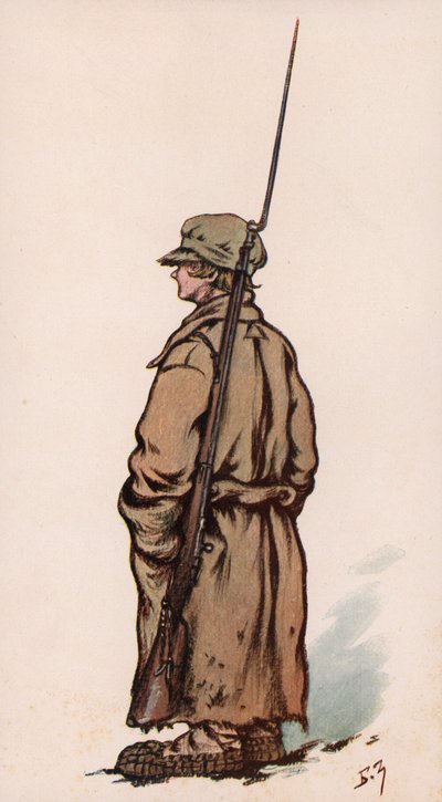 Young Soldier of the Red Army, Russian Civil War by Boris Vasilievich Zvorykin