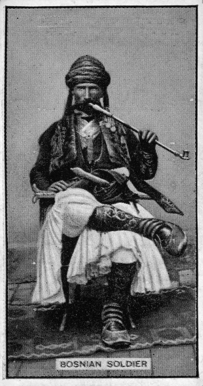 A Bosnian Soldier, from a late 19th century photograph by Bosnian Photographer