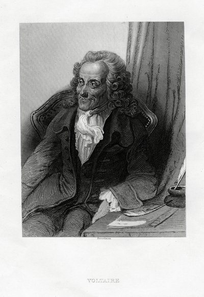 Voltaire, French Enlightenment Writer, Essayist, Deist and Philosopher by Bosselman