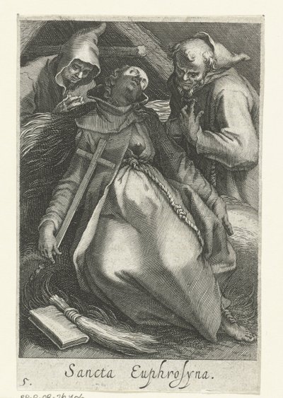 Saint Euphrosyne of Alexandria as a Hermit (Hermits) by Boëtius Adamsz. Bolswert