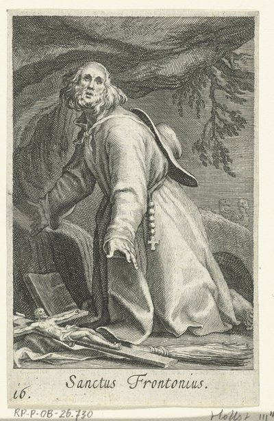 Saint Frontonius of Egypt as a Hermit by Boëtius Adamsz. Bolswert