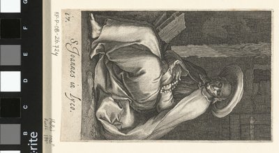 Saint John of Lycopolis as a Hermit in His Cell (series: Hermits, Sacra Eremus Ascetarvm) by Boëtius Adamsz. Bolswert