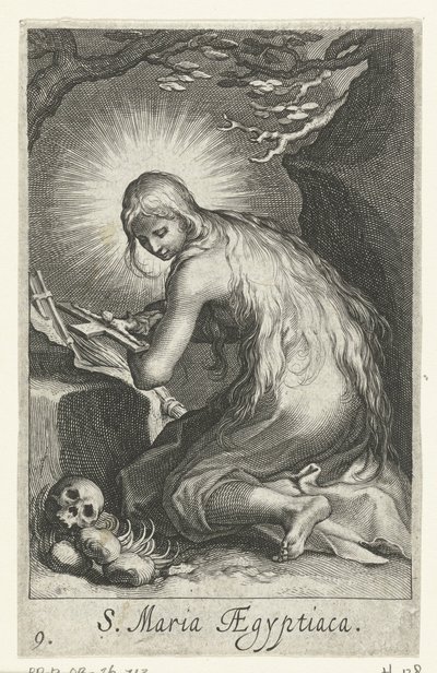 Saint Mary of Egypt as a Hermit (Hermits) by Boëtius Adamsz. Bolswert
