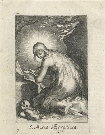 Saint Mary of Egypt as a Hermit by Boëtius Adamsz. Bolswert