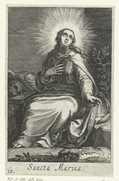 Saint Marina of Alexandria as a Hermit by Boëtius Adamsz. Bolswert