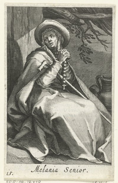 Saint Melania the Elder as a Hermit by Boëtius Adamsz. Bolswert