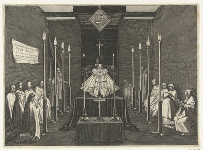 Funeral Bed of Prince Philip William, 1618 by Boëtius Adamsz. Bolswert