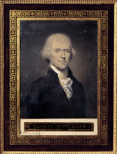 Portrait of Thomas Jefferson (1743-1826) President of the United States from 1801 to 1809 by Bouch