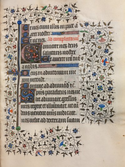 Book of Hours Use of Paris: Decorated Initial by Boucicaut Master