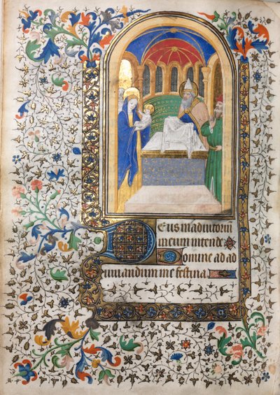 Book of Hours Use of Paris: Presentation at the Temple, c. 1420 by Boucicaut Master