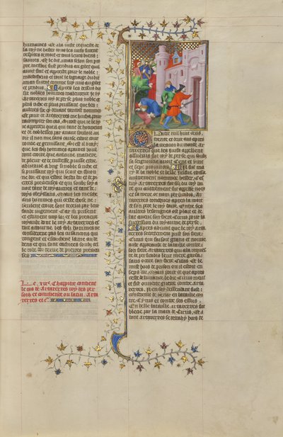 The Sons of Artaxerxes, King of the Persians, Killed for Conspiring Against Their Father by Boucicaut Master