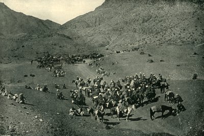 Caravan Passing Through the Khyber Pass by Bourne and Shepherd