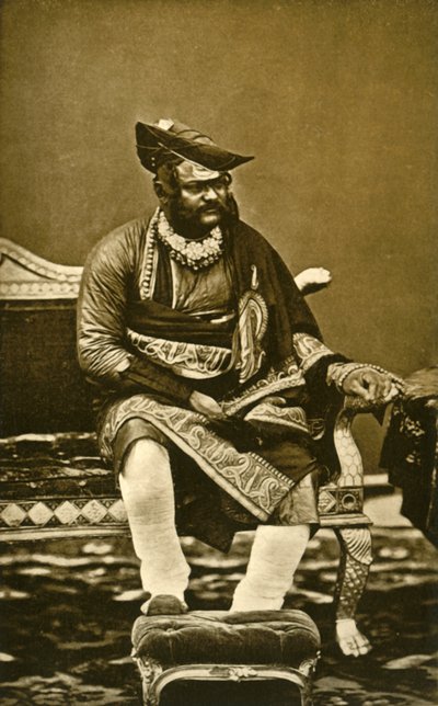 H.H. General The Maharajah Sindhia of Gwalior G.C.B., G.C.S.I., c1870, 1901 by Bourne and Shepherd