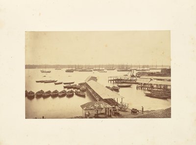 Harbor Scene by Bourne and Shepherd