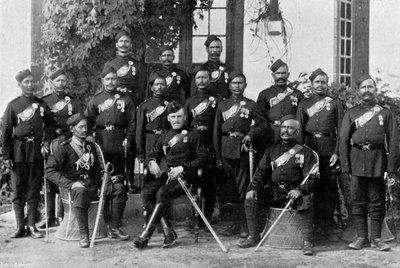 Native Officers of the 44th Gurkhas, Indian Army by Bourne and Shepherd