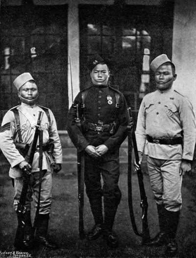 Types of Uniform of the 44th Gurkhas by Bourne and Shepherd