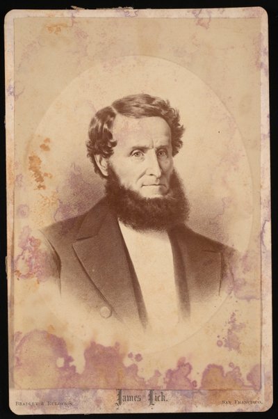 Portrait of James Lick by Bradley and Rulofson