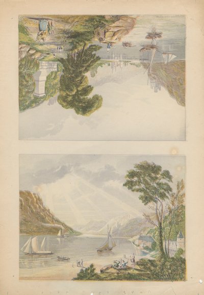 Bacharach and View near Bingen by Bradshaw and Blacklock