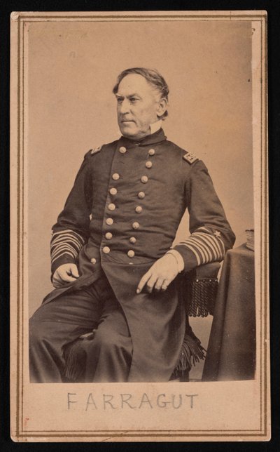 Portrait of David Glasgow Farragut by Brady
