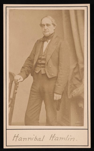 Portrait of Hannibal Hamlin by Brady