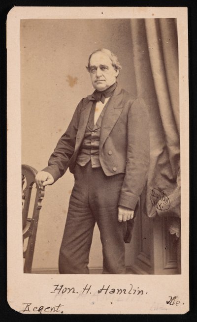 Portrait of Hannibal Hamlin 1809-1891 by Brady