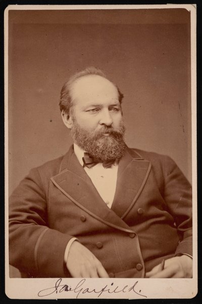 Portrait of James Abram Garfield by Brady