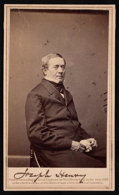 Portrait of Joseph Henry by Brady
