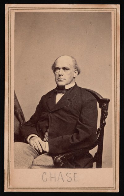 Portrait of Salmon Portland Chase, Before 1873 by Brady