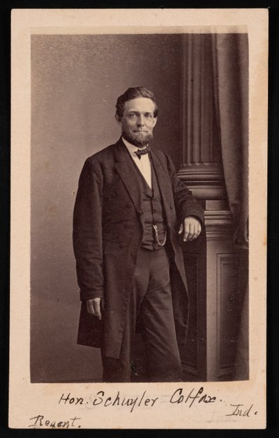 Portrait of Schuyler Colfax by Brady
