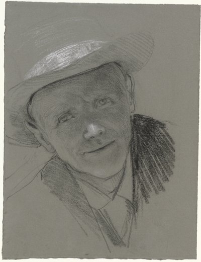 Portrait of a Man with a Hat by Bramine Hubrecht
