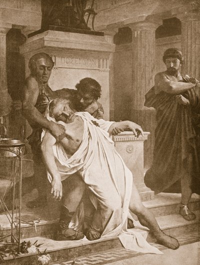 The Death of Demosthenes, illustration from 